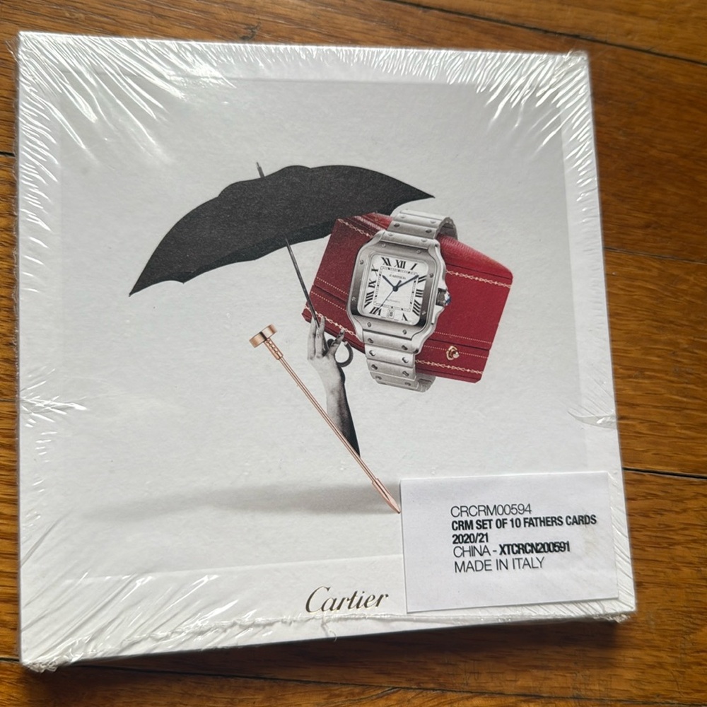 Cartier set of 10 limited edition cards.